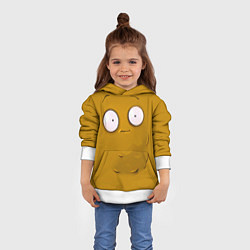 Толстовка-худи детская Plants vs Zombies Орешек, цвет: 3D-белый — фото 2