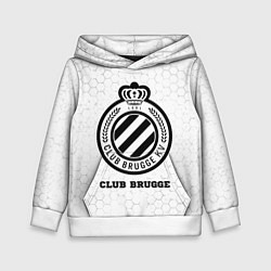 Толстовка-худи детская Club Brugge sport на светлом фоне, цвет: 3D-белый