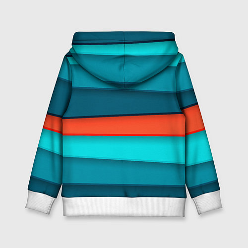 Детская толстовка Геометрические непараллельные пластины / 3D-Белый – фото 2