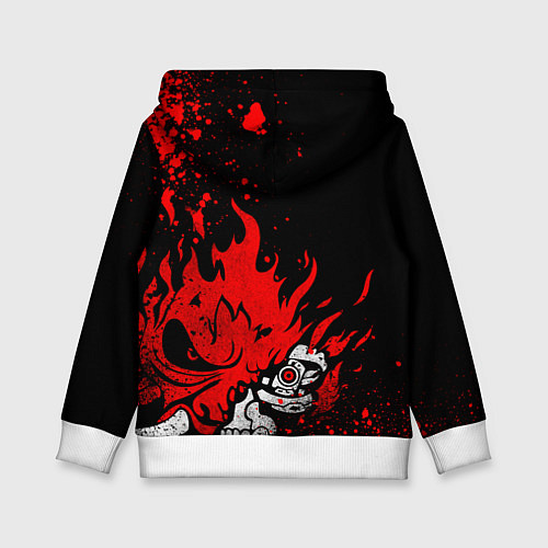 Детская толстовка Киберпанк-Самурай - 2077 / 3D-Белый – фото 2