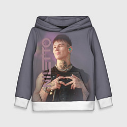 Толстовка-худи детская Niletto- моя любимка, цвет: 3D-белый