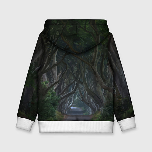 Детская толстовка Ворон, сидящий на тыкве - Halloween / 3D-Белый – фото 2