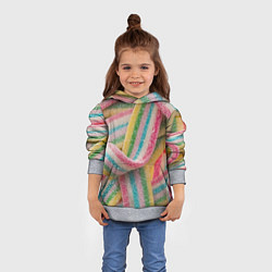 Толстовка-худи детская Мармеладная лента, цвет: 3D-меланж — фото 2