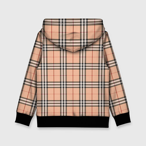Детская толстовка Королевский тартан / 3D-Черный – фото 2