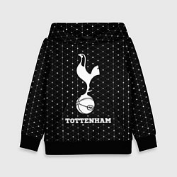 Толстовка-худи детская Tottenham sport на темном фоне, цвет: 3D-черный