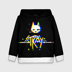 Детская толстовка Stray glitch logo