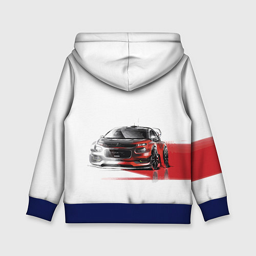 Детская толстовка Ситроен спорт - эскиз / 3D-Синий – фото 2