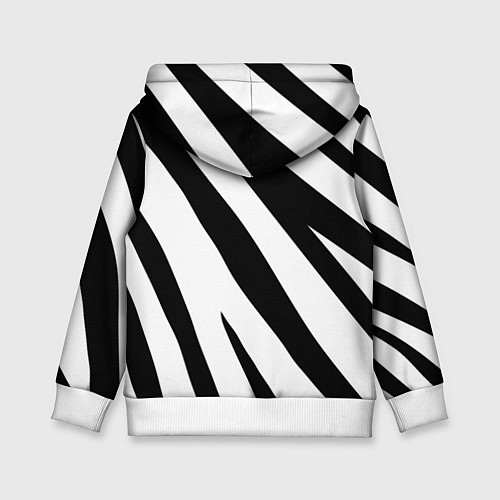 Детская толстовка Камуфляж зебры / 3D-Белый – фото 2