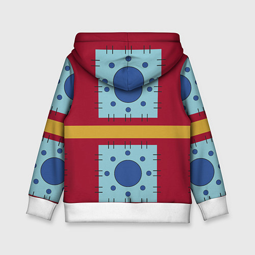 Детская толстовка Луффи One Piece - Вано / 3D-Белый – фото 2