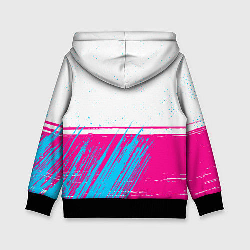 Детская толстовка Roma neon gradient style: символ сверху / 3D-Черный – фото 2