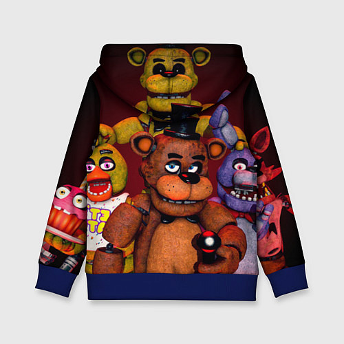 Детская толстовка Пять ночей Фредди / 3D-Синий – фото 2