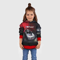 Толстовка-худи детская BMW M4 GT4 - Motorsport, цвет: 3D-красный — фото 2