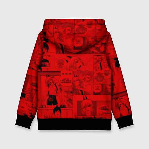 Детская толстовка Человек- бензопила : Кадры манги / 3D-Черный – фото 2