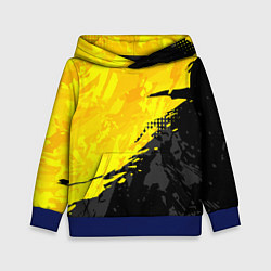 Толстовка-худи детская Black and yellow, цвет: 3D-синий