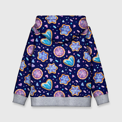 Детская толстовка Новогоднее печение / 3D-Меланж – фото 2