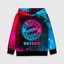Толстовка-худи детская Bayern - neon gradient, цвет: 3D-черный