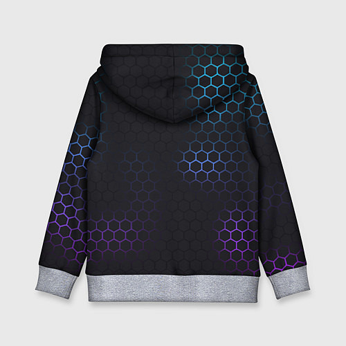 Детская толстовка Броня из стали градиент / 3D-Меланж – фото 2