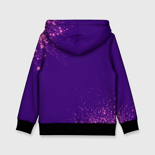 Детская толстовка Женя единорог с сердечком / 3D-Черный – фото 2