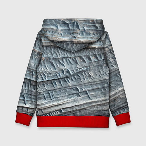 Детская толстовка Рука в виде черепа - жест / 3D-Красный – фото 2