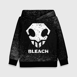 Толстовка-худи детская Bleach с потертостями на темном фоне, цвет: 3D-черный