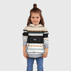 Толстовка-худи детская FIRM как свитер из детства, цвет: 3D-меланж — фото 2