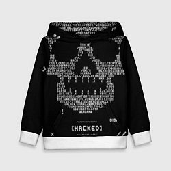 Детская толстовка Hacked skull