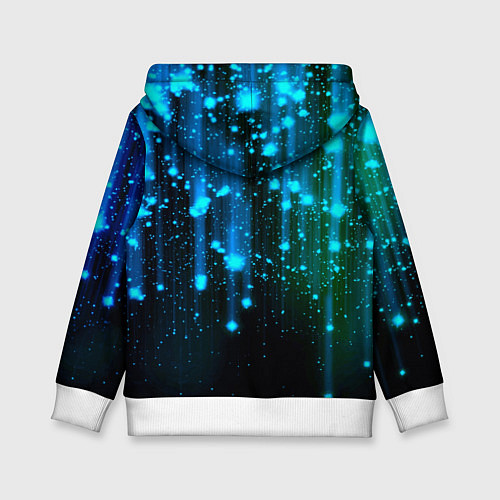 Детская толстовка Space - starfall / 3D-Белый – фото 2