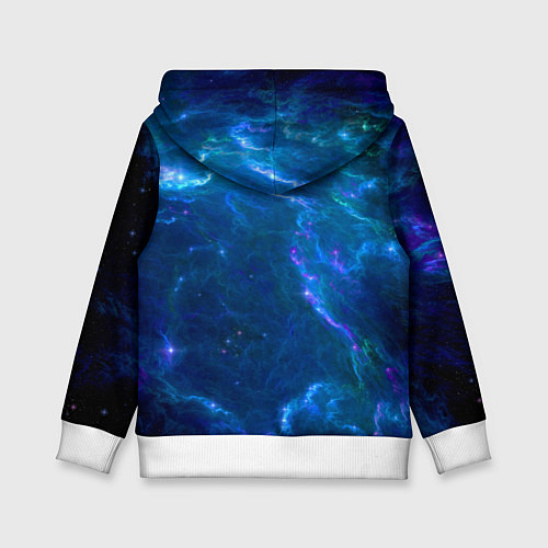 Детская толстовка Бескрайний космос - Nasa / 3D-Белый – фото 2