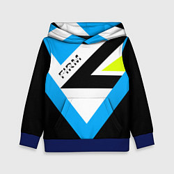 Толстовка-худи детская FIRM спортик, цвет: 3D-синий