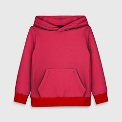 Толстовка-худи детская Viva magenta pantone textile cotton, цвет: 3D-красный