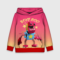 Толстовка-худи детская Project Playtime Бокси Бу, цвет: 3D-красный
