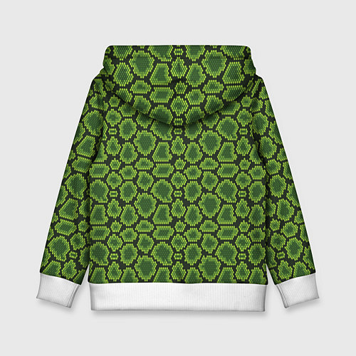 Детская толстовка Милитари кожа крокодила / 3D-Белый – фото 2