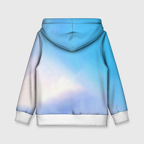 Детская толстовка Заснеженный котик / 3D-Белый – фото 2