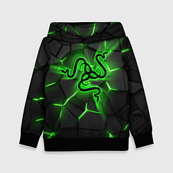 Детская толстовка Razer neon logo