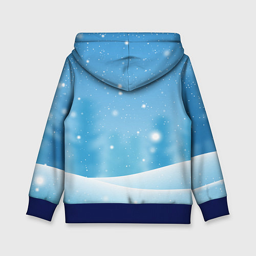 Детская толстовка Зайчик с советских открыток / 3D-Синий – фото 2