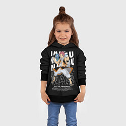 Толстовка-худи детская Нацу Драгнил Fairy Tail, цвет: 3D-черный — фото 2