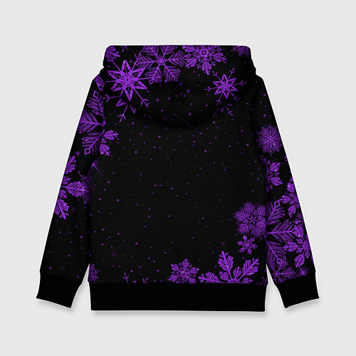 Детская толстовка Новогодняя Мария на темном фоне / 3D-Черный – фото 2