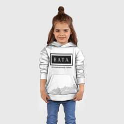 Толстовка-худи детская Ната: ограниченная серия, цвет: 3D-белый — фото 2