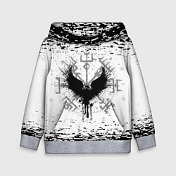 Толстовка-худи детская Eagle and vegvsir, цвет: 3D-меланж