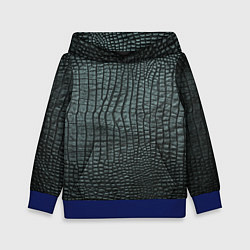 Толстовка-худи детская Кожа крокодила - fashion, цвет: 3D-синий