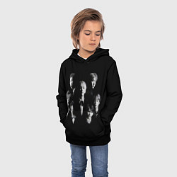 Толстовка-худи детская BTS BLACK, цвет: 3D-черный — фото 2