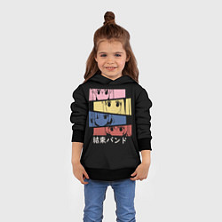 Толстовка-худи детская Bocchi The Rock Одинокий рокер, цвет: 3D-черный — фото 2