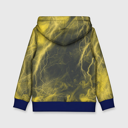 Детская толстовка Наэлектризованный кот / 3D-Синий – фото 2