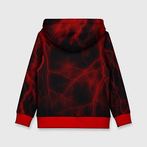 Детская толстовка Воин с сакурой / 3D-Красный – фото 2