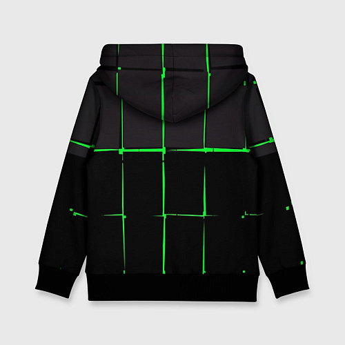 Детская толстовка Абстрактные лучи лазерные / 3D-Черный – фото 2