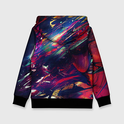 Детская толстовка Экспансия цвета / 3D-Черный – фото 2