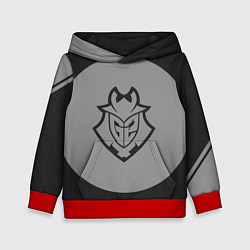 Толстовка-худи детская G2 в круге, цвет: 3D-красный