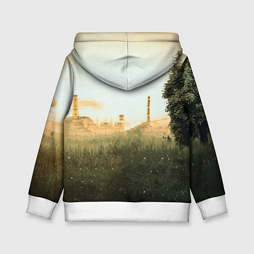 Детская толстовка STALKER Одиночка утром на ЧАЭС / 3D-Белый – фото 2