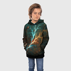 Толстовка-худи детская Мультивселенные, цвет: 3D-черный — фото 2