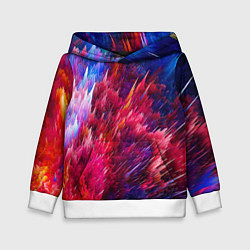 Детская толстовка Красно-синие брызги краски